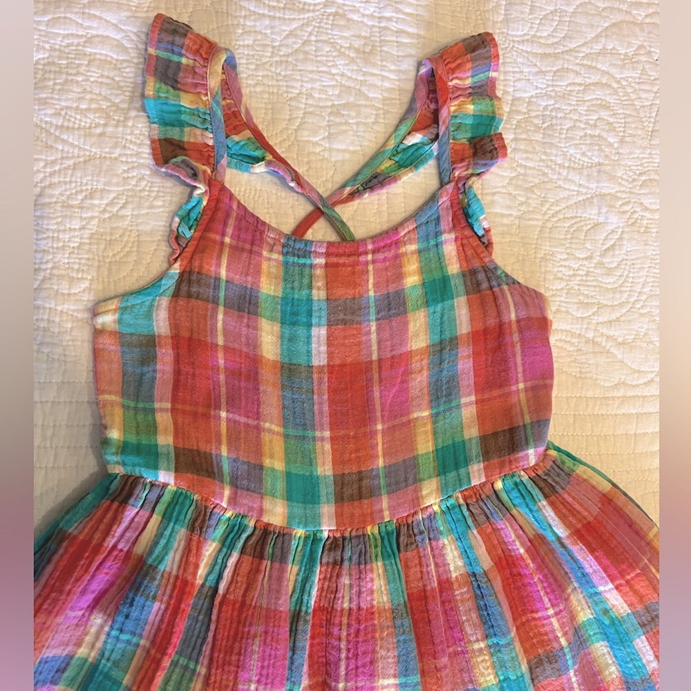 EUC Colorful Cat and Jack girls Easter dress - size 10-12 Large - Picture 8 of 12